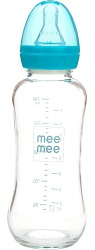 Mee Mee 240ml Premium Glass Feeding Bottle
